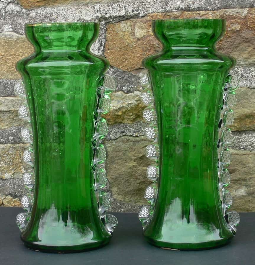 A Pair Of Early Mary Gregory Vases